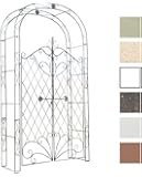 CLP Rosenbogen Luxor Mit Tor - Eisen Rankbogen 220cm Braun