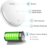 XINDUM Wireless Interlinked Smoke Alarms Heat Alarm 10 Years Battery Bundle view 5
