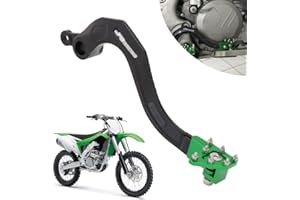 AnXin Motorcycle Rear Brake Pedal Folding Foot Lever CNC for KX250F 2006-2018 KX 250 KX250 2019-2024 Dirt Bike Green