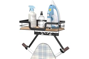PAROTO Ironing Board Holder Wall Mount, Laundry Room Organization Storage, Black, T&V Shaped Space Saving Ironing Board Hanger for Laundry Room Decor and Accessories