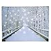 Collections Etc Lighted White Fiber Optic Snowy Winter Road Scenery Canvas - Seasonal Décor Accent for Any Room in Home