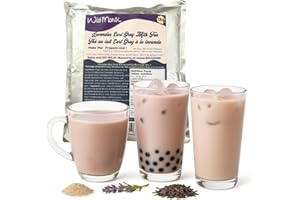 Lavender Earl Grey Milk Tea Premium Bubble Tea Powder (1 kg), 33 Servings - Make Bubble Tea at Home - Ideal for Frappes, Coff