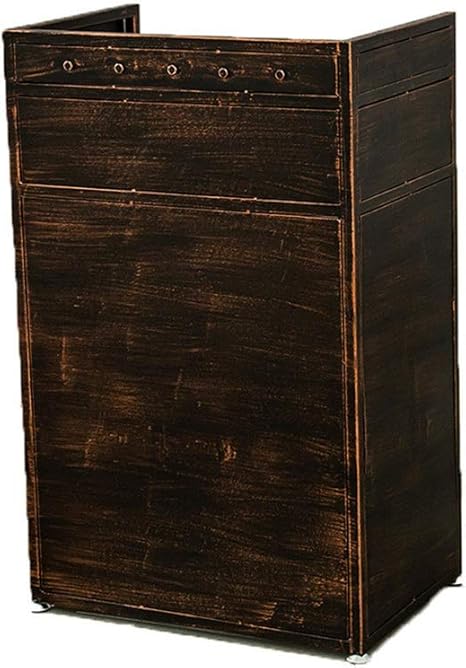 Amazon Co Jp レジカウンター 受付カウンター 工業用スタイル錬鉄のカフェレセプションデスクレジスタンドレセプションカウンターを引き出し インテリア アンティーク おしゃれ 業務用 Color Red Copper Size 60x40x95cm ホーム キッチン