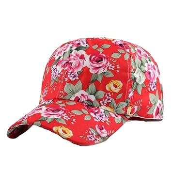 womens floral baseball cap