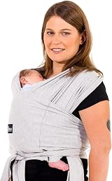 Koala Babycare Baby Sling Easy to Wear Multi-Purpose Carrier Light Grey