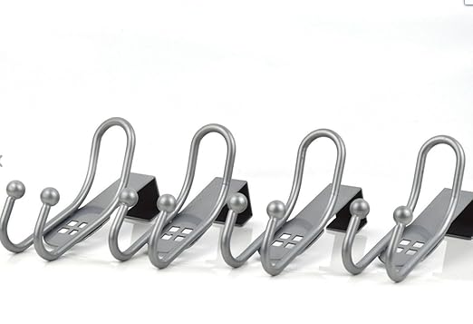 4er Set Türhaken Türgarderobenhaken Kleiderhaken Badezimmerhaken Metall