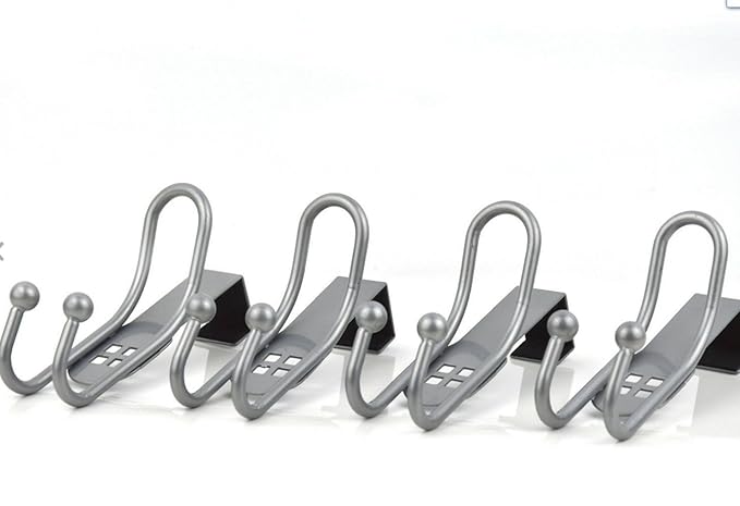 4er Set Türhaken Türgarderobenhaken Kleiderhaken Badezimmerhaken Metall