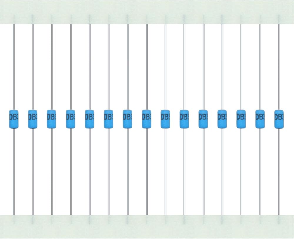 AUKENIEN DB3 DIAC Bidirectional Trigger Diode 2A 32V 200pcs DO-35 Axial