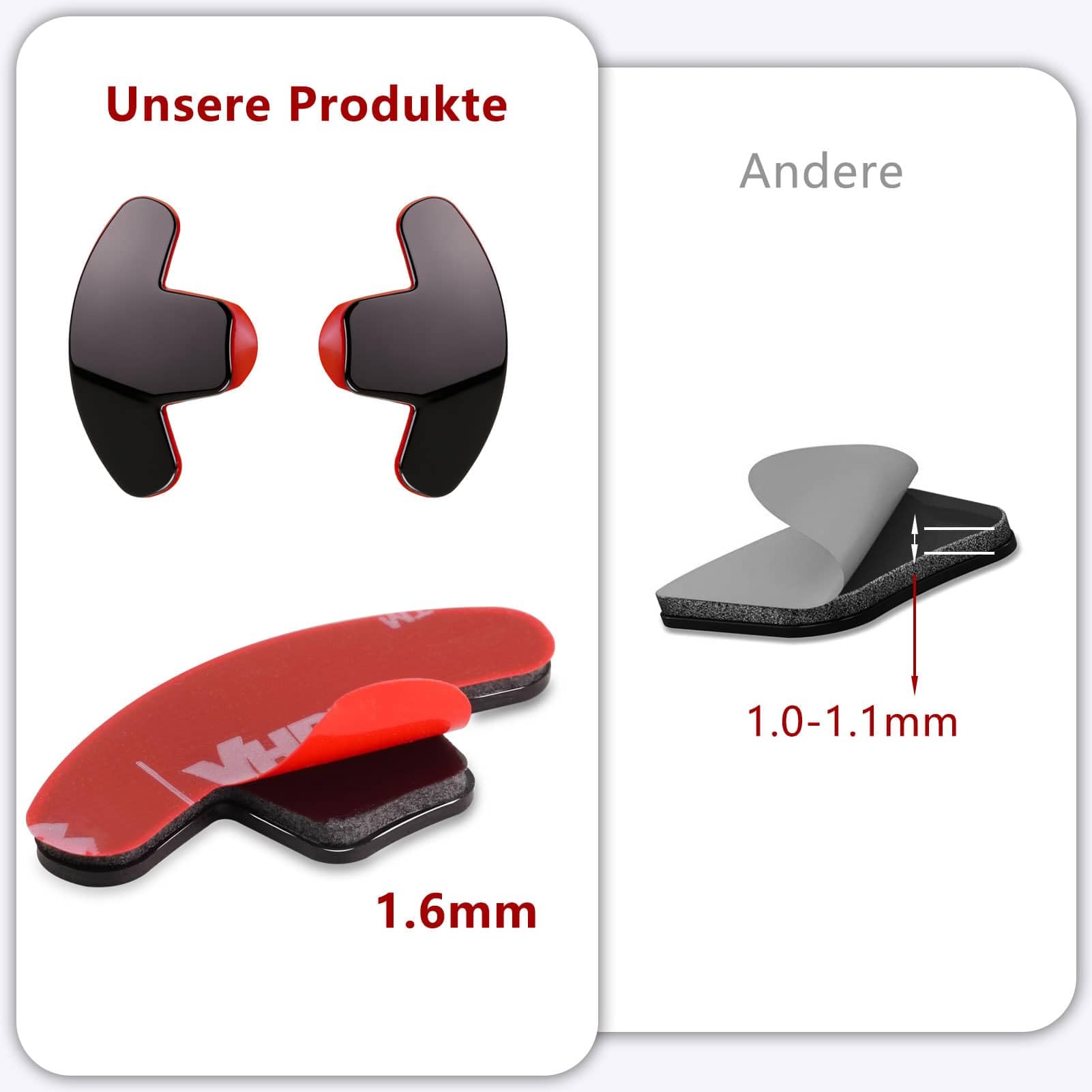 fidnichitem 4PCS Ersatz Metallplättchen mit 5962 Klebepads Kompatibel mit OOONO P-DISC NO3/NO2/NO1/CO-DRIVER NO2 Doppelseitiges Klebeband Parkuhrpad (Modell A) 3
