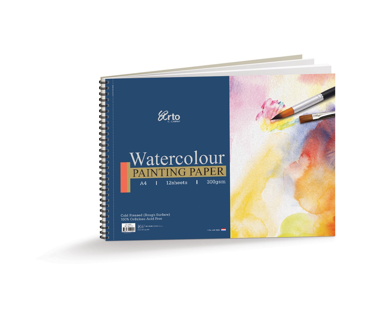 Download Campap Arto Wire O Watercolour Book 100 Cellulose Cold Pressed Paper 300 Gsm A4 Size 12 Sheets Amazon In Home Kitchen