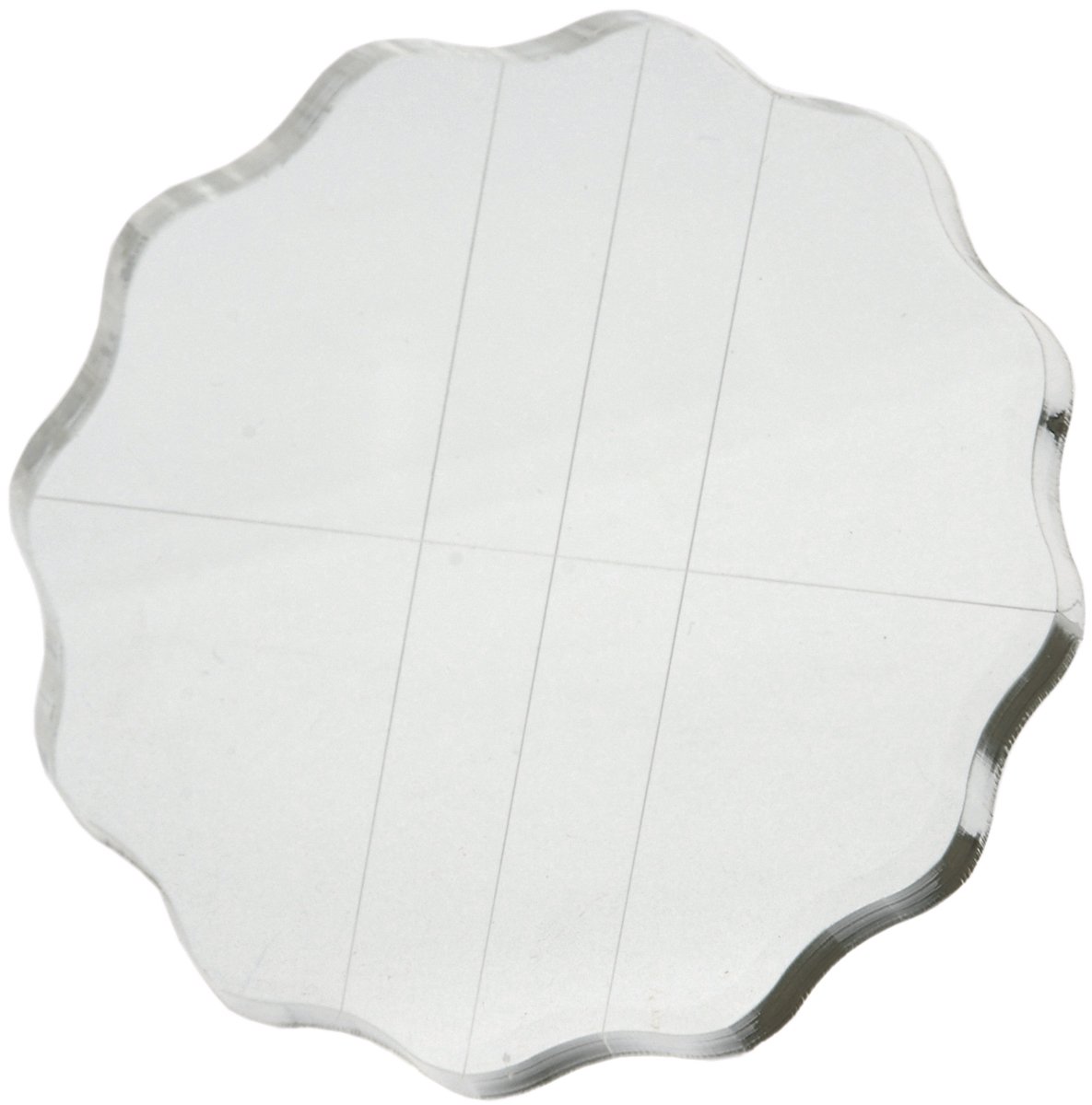 Apple Pie Memories Acrylic Stamp Block W/Grips and Grid 4.25 x .5-inch