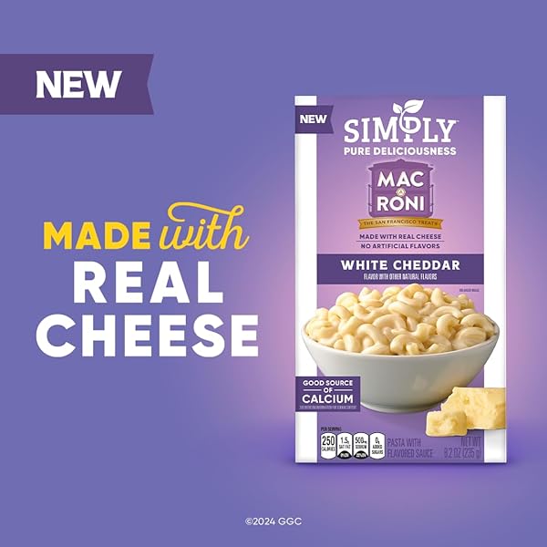 SIMPLY MAC A RONI, THREE CHEESE MACARONI AND CHEESE, 8.2 OZ BOX
