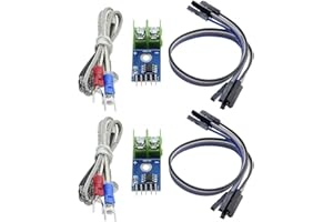 Aideepen 2PCS MAX6675 Module+K Type Thermocouple Temperature Sensor Set M6 Screw with Free Cable DC3~5V
