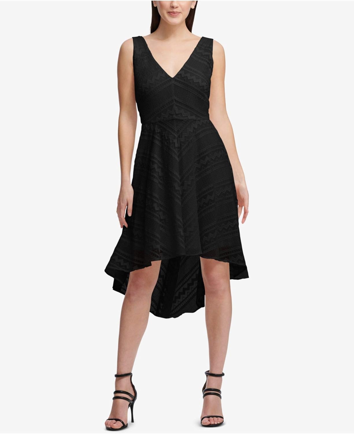 dkny black sleeveless dress