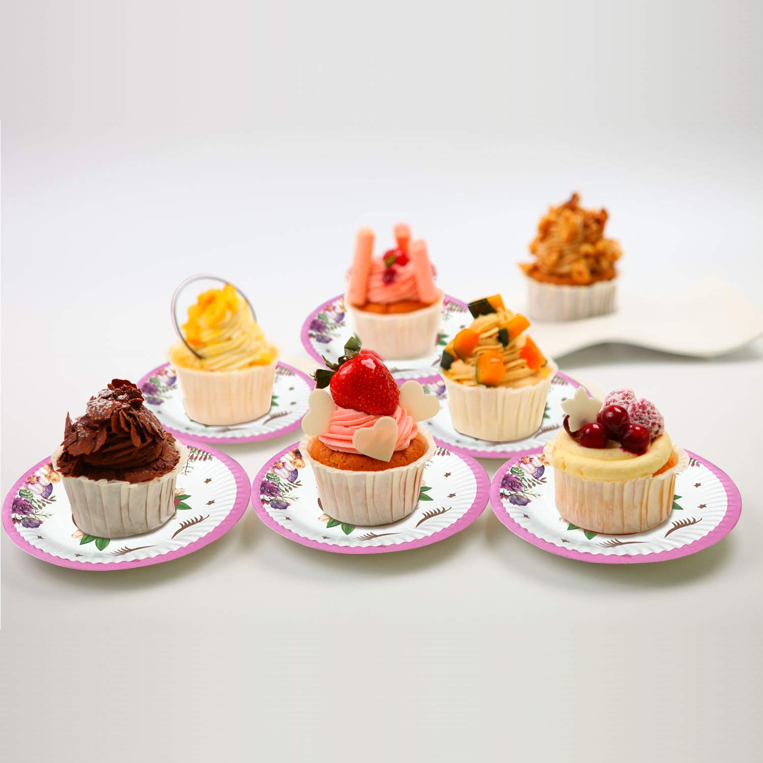 Unicorn Party Supplies Set,Unicorn Cake Plates and Napkins | Magical Unicorn Birthday Party Decorations For Birthday Party Baby Showers,First Birthday Party Decorations,Serves 20 Guests