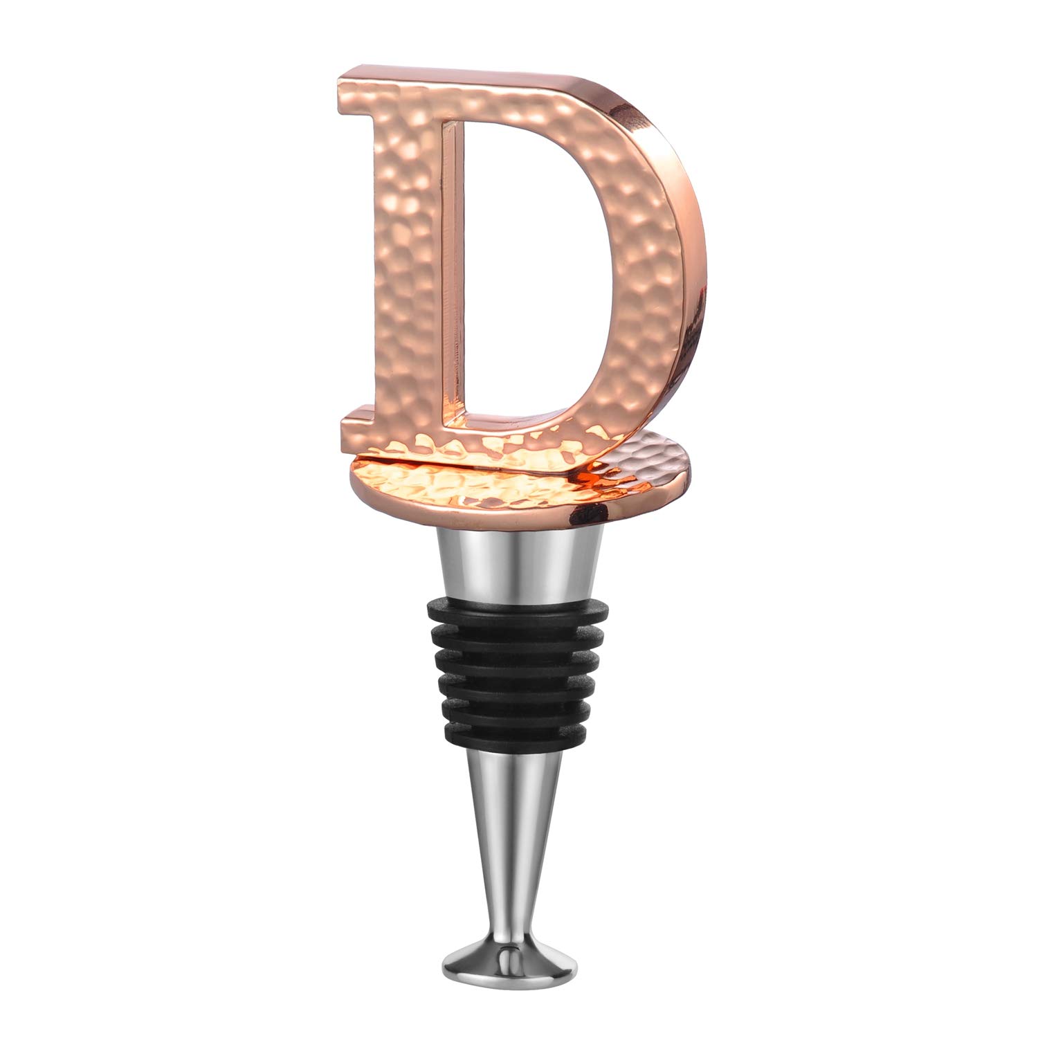 Miicol Wine Stopper, Prosecco Stopper, Wine Bottle Stopper, Personalised Champagne Stopper, Funny Prosecco Gift, Wine Lovers Gift for Prosecco, Wine, Champagne, Letter D