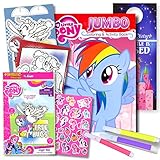 My Little Pony Coloring Book with Take-N-Play Set - 96-page Coloring Book, My Little Pony Stickers, and Markers