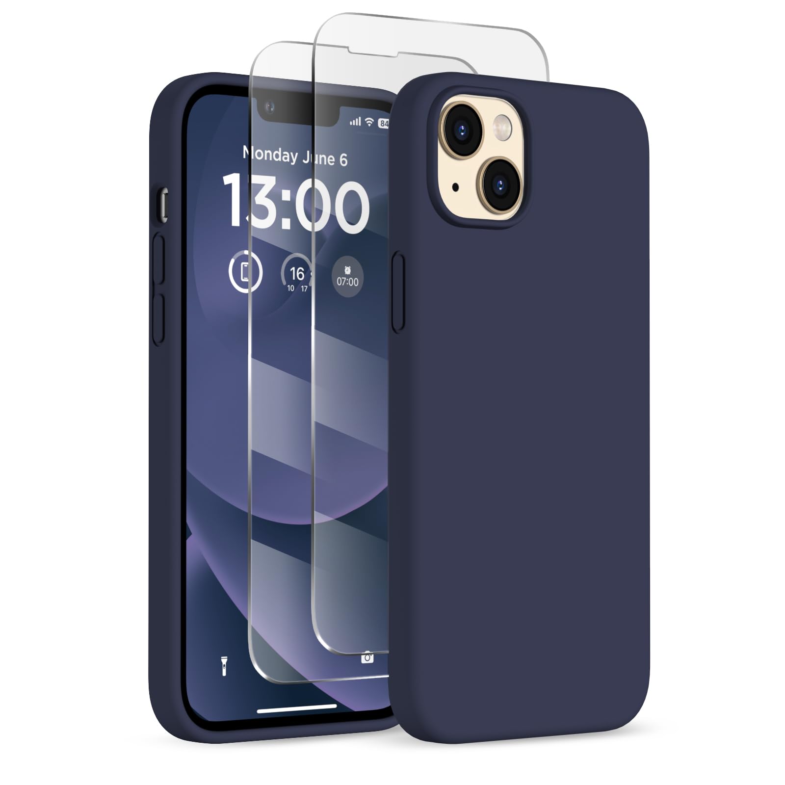 COFFKER for iPhone 13 Phone Case with [2X Screen