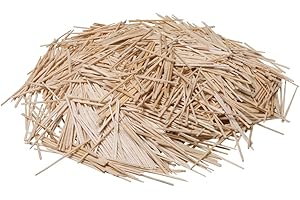 Flat Wood Toothpicks, Wood, Natural, 2500/Pack