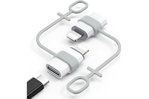 MoKo USB C to Lightning Adapter, Not for Audio/OTG, Lightning Male to USB C Female Adapter for iPhone 14/13/12/11/X Series, i