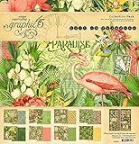 Graphic 45 4501893 Lost in Paradise 12x12 Collection Pack Craft Paper, Multi