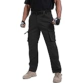 NATUVENIX Ripstop Men's Tactical Pants,Stretch Cargo Work Pants for Men Water Resistant Hiking Military Pants Relaxed Fit