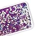 Galaxy J7 Case,J7 Case,NSSTAR Galaxy J7 [Liquid] [Glitter] Case,Creative Design Flowing Liquid Floating Bling Glitter Sparkle Stars Clear Hard Case for Samsung Galaxy J7 SM-J700 (Purple)
