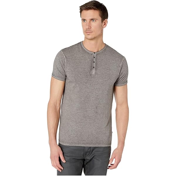Playera Henley De Manga Corta Para Hombre Casual Y Moda