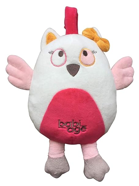 Babiage Doodoo Plüschtier zum Aufhängen Funny Eule fuchsia