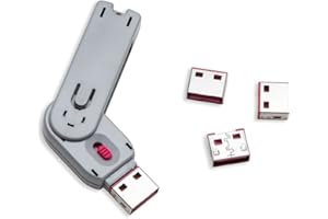 Syba SY-ACC20165 USB Port Blocker with 1 Key and 4 USB Lock, Physical Security, Block Unapproved Devices SY-ACC20165