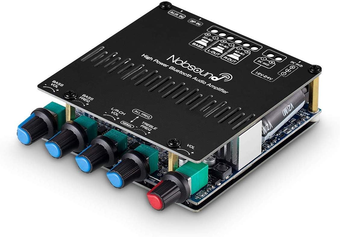 Nobsound Amplificatore Digitale Mono Canale 100W – TPA3116, Ingresso AUX 3.5mm, HiFi, Nero – Ideale Per Diffusori Passivi - 2