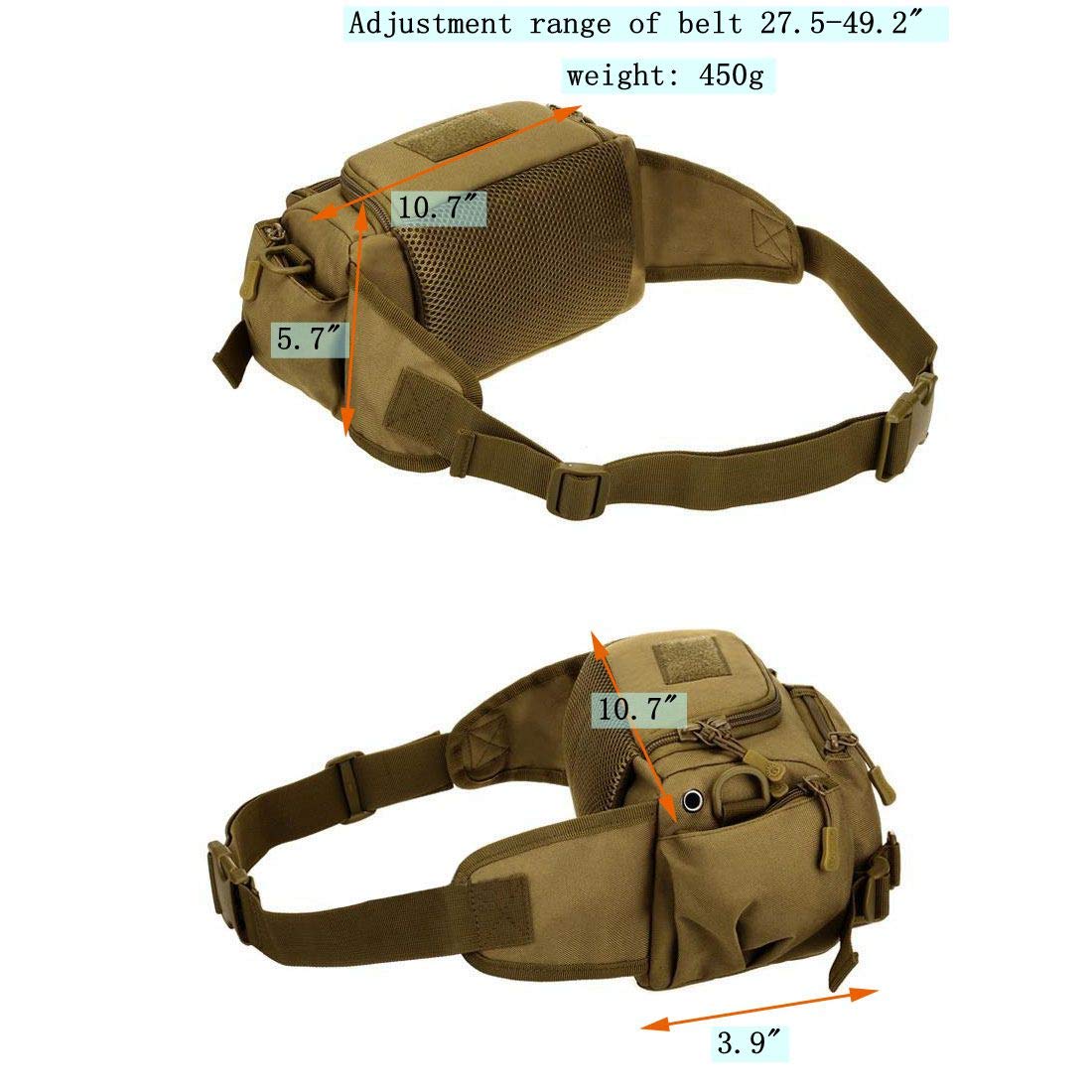 Jffcestore Riñonera Táctica Impermeable Riñonera Bolsa Jffcestore Riñonera Táctica Impermeable Riñonera Bolsa