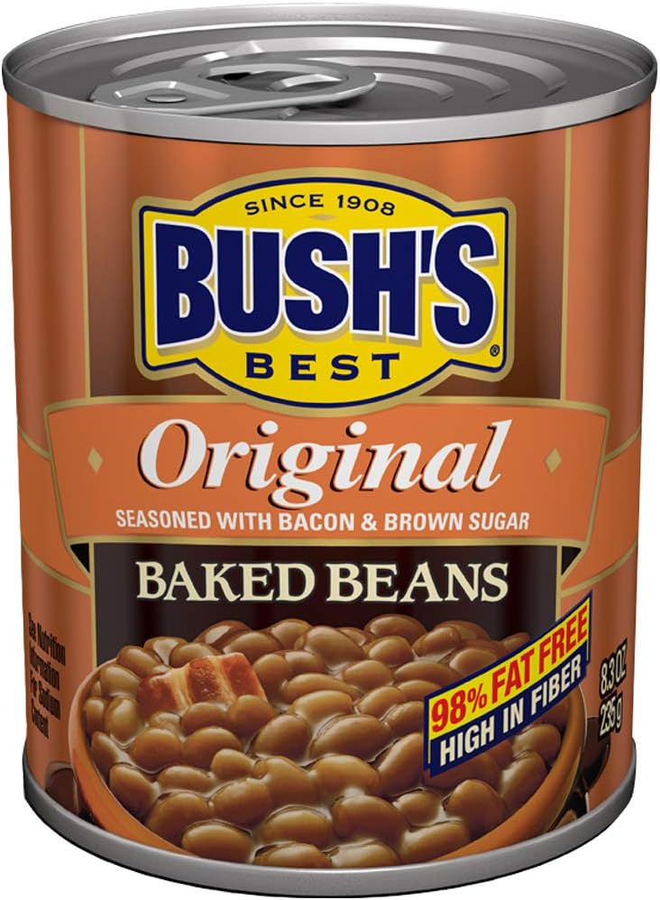 BUSH'S BEST Original Baked Beans , 8.3 Ounce Can (Pack of 12) Amazon