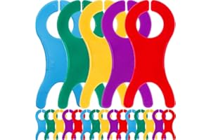 EXCEART 40 Pcs Fish-Shaped Yarn Bobbins | Large Yarn Spool Winder Tool | Plastic Knitting Accessories for Crochet and Sewing 