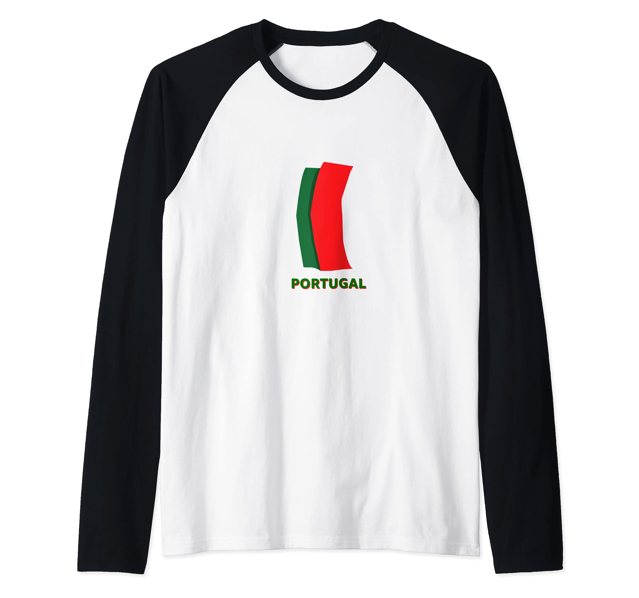Flag Portugal Raglan Baseball Tee