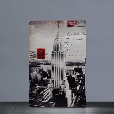 Vintage Pintura De Lata Estados Unidos Halton Edificio Decoracion De La Pared Hogar Creativo Bar De La Pared Cafeteria Tienda Decoracion De La Pared Pintura Pinturas Murales Amazon Es Hogar