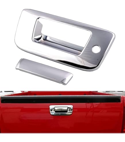 2007-2014 Chevrolet|GMC Silverado|Sierra Tailgate Handle, Smooth Black, W/o Key Hole - Foto 3