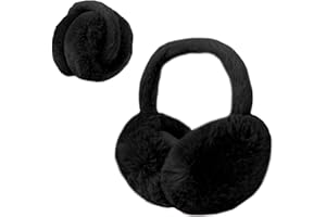 Duxesuk 1 Pcs Headband Winter, Ear Muffs for Women & Men, Foldable Fluffy Earmuffs with Headband, Headband Winter