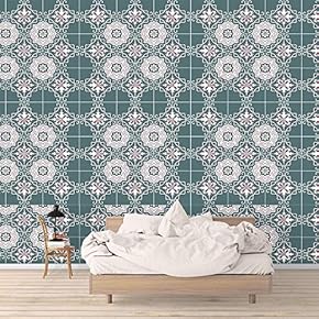 Wall Mural Beautiful Pattern of Mosaic Removable Self-Adhesive Large Wallpaper - 66x96 inches