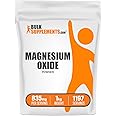 BulkSupplements.com Magnesium Oxide Powder - Magnesium Oxide Supplement, Magnesium Oxide 500mg - Gluten Free, 835mg (500mg of Magnesium) per Serving, 1kg (2.2 lbs) (Pack of 1)