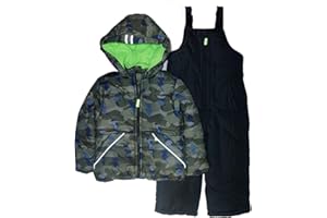 OSHKOSH B'GOSH boys Ski Jacket and Snowbib Snowsuit Set