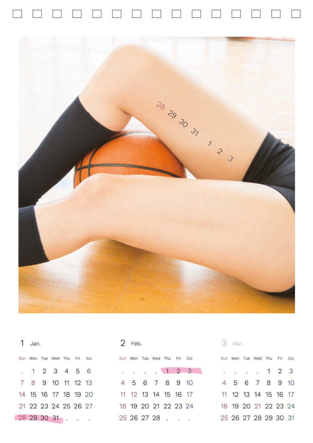 Amazon Co Jp イマどきっ Girls コレクション ふとももカレンダー週めくり 2018 カレンダー 今村 敏彦 文房具 オフィス用品