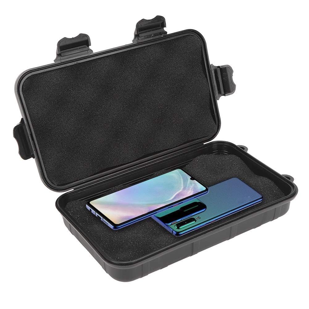 HERCHR 20x11.5x5.4 cm / 7.9x4.5x2.1 in Storage Box, 850ml Mobile Phone Sealing Storage Box, Shockproof Phone Holder Waterproof Mobile Phone Shell Protective Case Sealed Mobile Phone Case