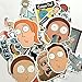 50pcs and 85pcs Drama Rick and Morty Stickers Decal For Snowboard Laptop Luggage Car Fridge DIY Styling Vinyl Home Decor Make Your Home Look New and Unique (85 PC)
