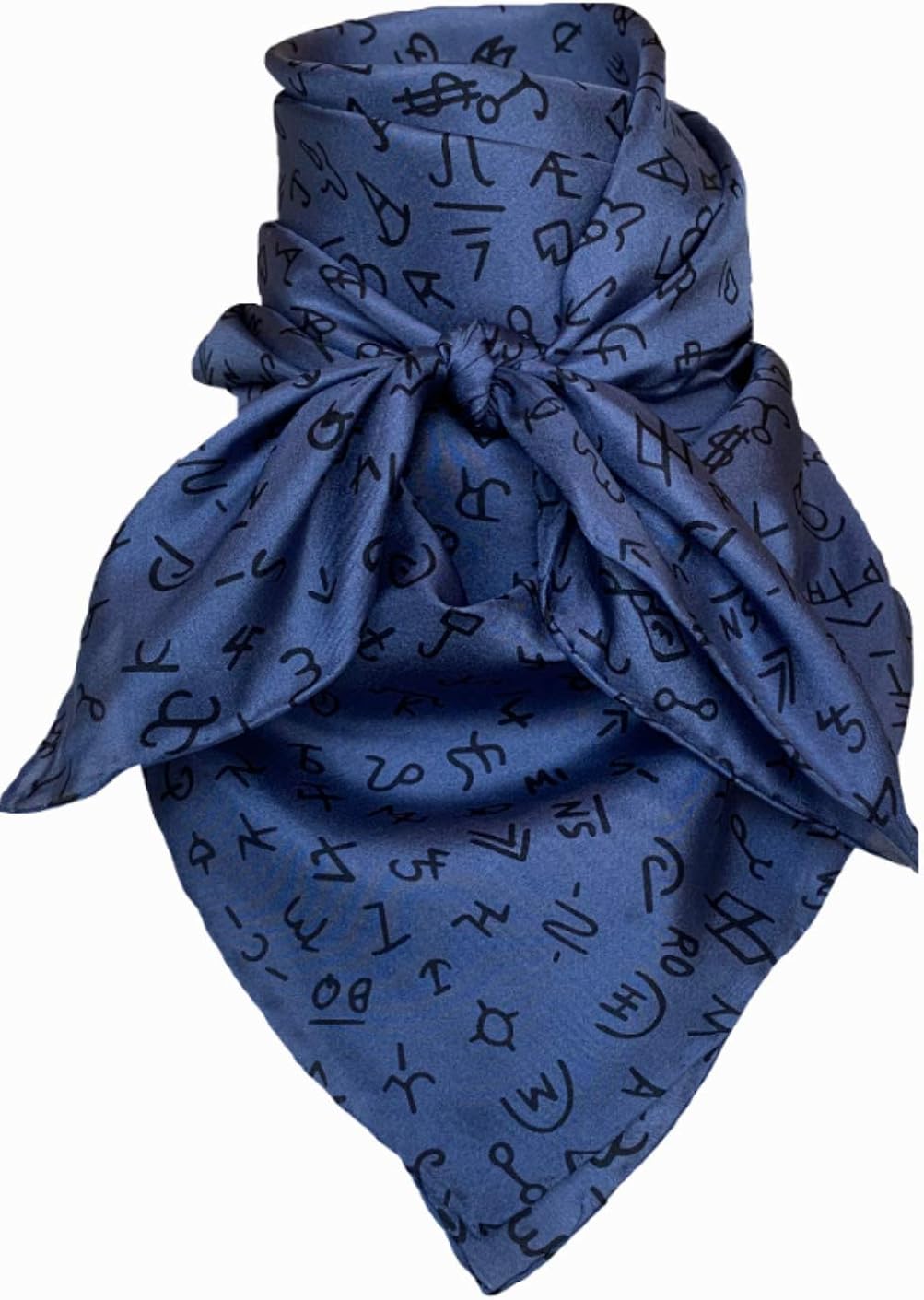 Navy Wild Rag with Brands: Clothing