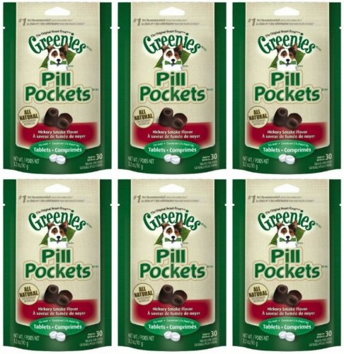 UPC 816306011189, Greenies Hickory Smoke Dog Pill Pockets for Tablets 1.2Lbs (6 x 3.2oz)