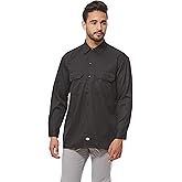 Dickies Men's Long Sleeve Work Shirt, Black, M US