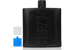PLASK Party Travel & Festival Flask, 3-Pack Disposable, Recylable Plastic Booze Flask, 5oz Each + Funnel, Discreet, Easily Co
