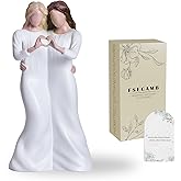 Fsecamb Sister Figurines for Women, Bestie Friendship Gift for Best Friend, Sister Gifts Christmas & Birthday Gift for Women, Sculpted Hand-Painted Figure