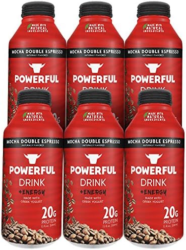 Powerful Yogurt Protein Drink, Greek Yogurt Mocha Double Espresso, 6 Count